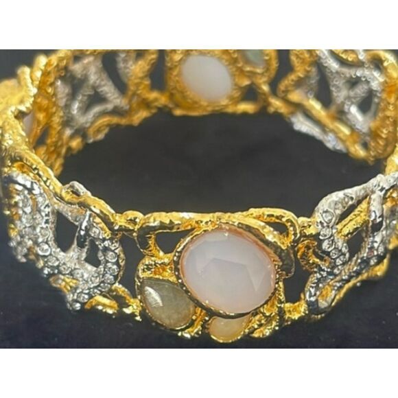 Alexis Bittar Jewelry - ALEXIS BITTAR GOLD TONE CUFF AMD HINGED!!!